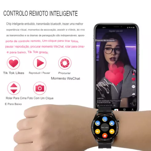 Relógio Inteligente Smartwatch Touch P80 - Cem Tecnologias